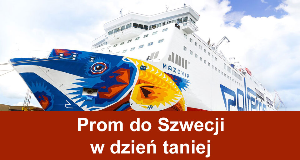 Prom do Szwecji w dzień taniej