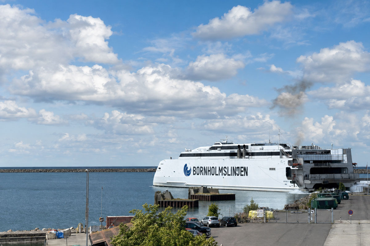 Prom Bornholmslinjen na Bornholm