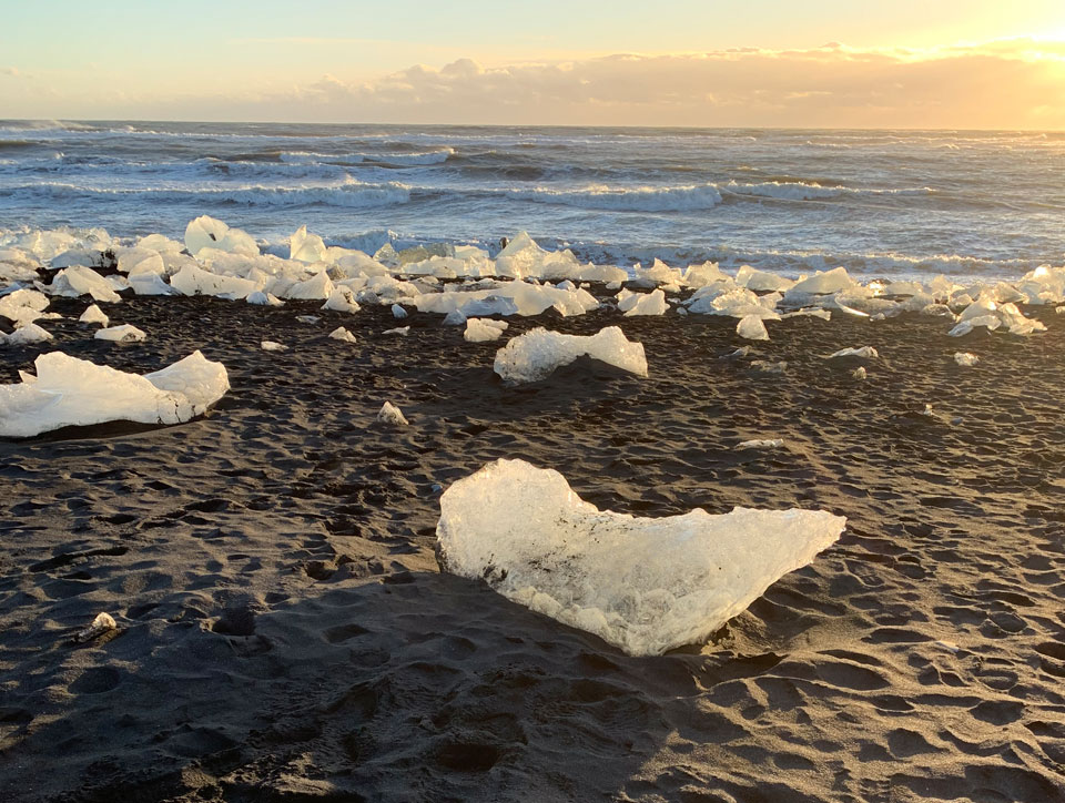 Diamentowa plaża na Islandii