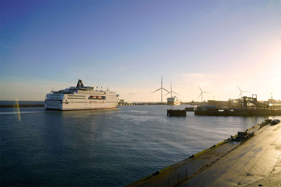 Prom M/S Norröna w porcie