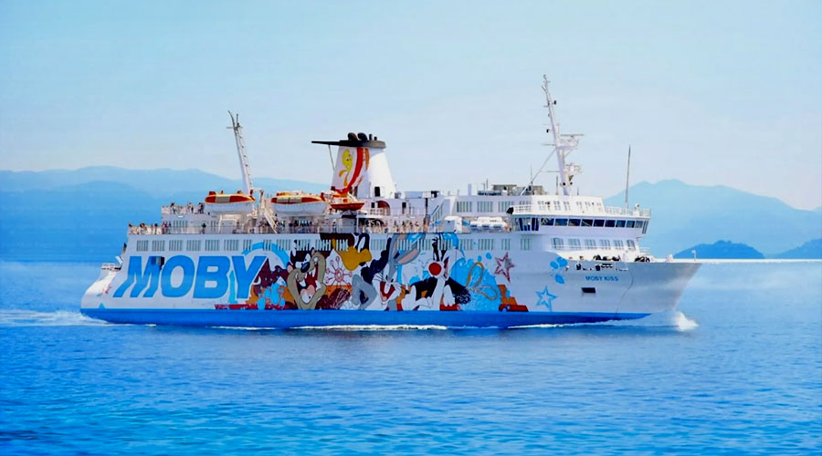 Duże promy pasażersko-samochodowe Moby Lines