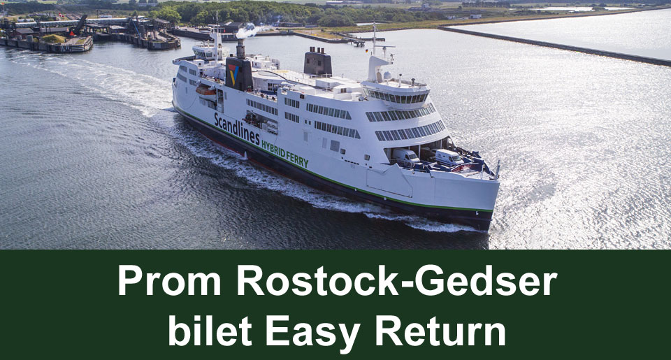 Prom Rostock-Gedser bilet Easy Return