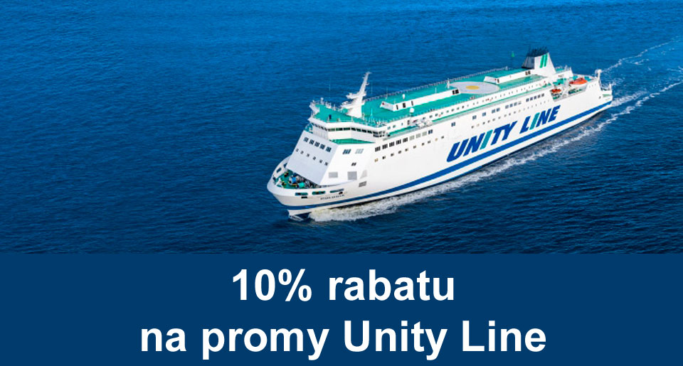 10% rabatu na promy Unity Line